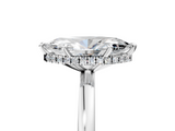 White gold Marquise Solitaire Engagement Ring with Cathedral Band and Four-Prong Setting_38