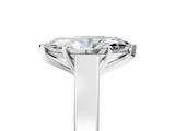 White gold Marquise Solitaire Engagement Ring with Four-Prong Setting and Tapered Band_28