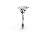 White gold Marquise Solitaire Marquise Twist Band with Six-Prong Setting_115