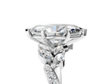 White gold Marquise Solitaire Marquise Twist Band with Six-Prong Setting_118