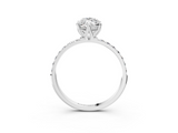 White gold Marquise Solitaire Pavé Diamond Engagement Ring with Four-Prong Setting_54
