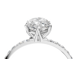 White gold Marquise Solitaire Pavé Diamond Engagement Ring with Four-Prong Setting_55