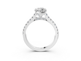 White gold Marquise Solitaire Pave Diamond Engagement Ring with Prong Setting_54