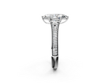 White gold Marquise Solitaire Pave Split Shank Engagement Ring with Six-Prong Setting_49