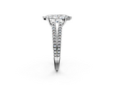 White gold Marquise Solitaire Split Shank Pavé Diamond Engagement Ring_260