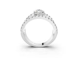 White gold Marquise Solitaire Split Shank Pave Diamond Ring_49
