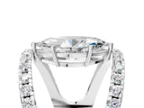 White gold Marquise Solitaire Split Shank Pave Diamond Ring_51