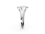 White gold Marquise Solitaire Tension Set Diamond Ring_22