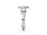 White gold Marquise Solitaire Twist Band with Pavé Accents and Four-Prong Setting_34