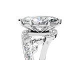White gold Marquise Solitaire with Pavé Twist Band and Four-Prong Setting_96
