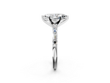 White gold Marquise Solitaire with Side Baguettes and Channel Set Band_42