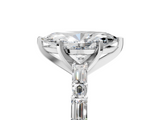 White gold Marquise Solitaire with Side Baguettes and Channel Set Band_45