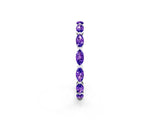 White gold Marquise Tanzanite Eternity Band with U-Prong Setting_14