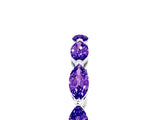 White gold Marquise Tanzanite Eternity Band with U-Prong Setting_17