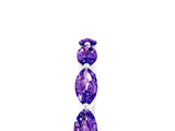 White gold Marquise Tanzanite Prong Set Half-Eternity Band_11