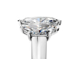 White gold Marquise Three-Stone Diamond Ring with Prong Setting on a Classic Band_20
