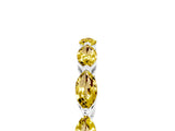 White gold Marquise Yellow Sapphire Eternity Band with U-Prong Setting_77