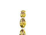 White gold Marquise Yellow Sapphire Half Eternity Band with Prong Setting_23