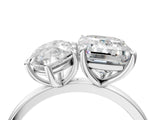 White gold Marquise and Emerald Cut Toi Moi Ring with Prong Setting_54