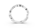 White gold Marquise and Round Diamond Infinity Eternity Band with Bezel Setting_38