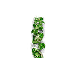 White gold Marquise and Round Peridot Vine Eternity Band with Prong Setting_11