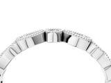 White gold Milgrain Bezel Set Pear and Round Diamond Eternity Band_25