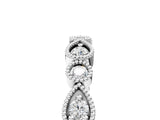 White gold Milgrain Bezel Set Pear and Round Diamond Eternity Band_26