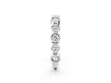 White gold Milgrain Bezel Set Round Diamond Cluster Eternity Band_23