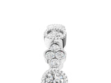 White gold Milgrain Bezel Set Round Diamond Cluster Eternity Band_26