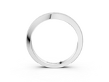 White gold Milgrain Bezel Set Round Diamond Eternity Band_15