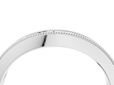 White gold Milgrain Bezel Set Round Diamond Eternity Band_16