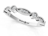 White gold Milgrain Bezel and Marquise Diamond Band_25