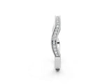 White gold Milgrain Channel-Set Round Diamond Contour Band_26