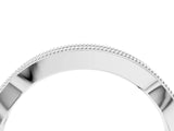 White gold Milgrain Channel-Set Round Diamond Contour Band_28