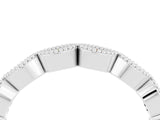 White gold Milgrain Marquise Citrine Half Eternity Band with Bezel Setting_34