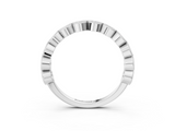 White gold Milgrain Marquise Diamond Eternity Band with Bezel Setting_38