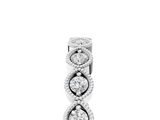 White gold Milgrain Marquise Diamond Eternity Band with Bezel Setting_40