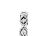 White gold Milgrain Marquise Diamond Half Eternity Band with Bezel Setting_57