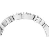 White gold Milgrain Marquise and Round Diamond Eternity Band with Bezel Setting_7