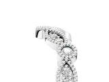 White gold Milgrain Marquise and Round Diamond Half Eternity Band_26