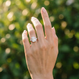 White gold Milgrain Radiant Cut Diamond Ring with Tapered Pave Band and Four Prong Setting_12