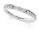 White gold Milgrain Round Diamond Pavé Channel Set White Gold Band_25