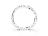 White gold Milgrain Round Diamond Pavé Channel Set White Gold Band_27