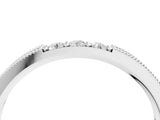 White gold Milgrain Round Diamond Pavé Channel Set White Gold Band_28