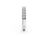 White gold Milgrain Round Diamond Pavé Chevron Band_14