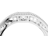 White gold Milgrain Round Diamond Pavé Chevron Band_16