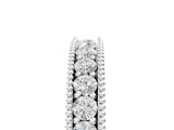 White gold Milgrain Round Diamond Pavé Chevron Band_17