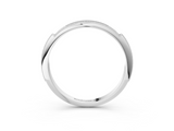White gold Milgrain Round Diamond Pavé Set Half Eternity Band_26