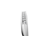 White gold Milgrain Round Diamond Pavé Set Half Eternity Band_28