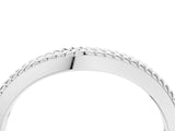 White gold Milgrain Twist Contour Wedding Band_50